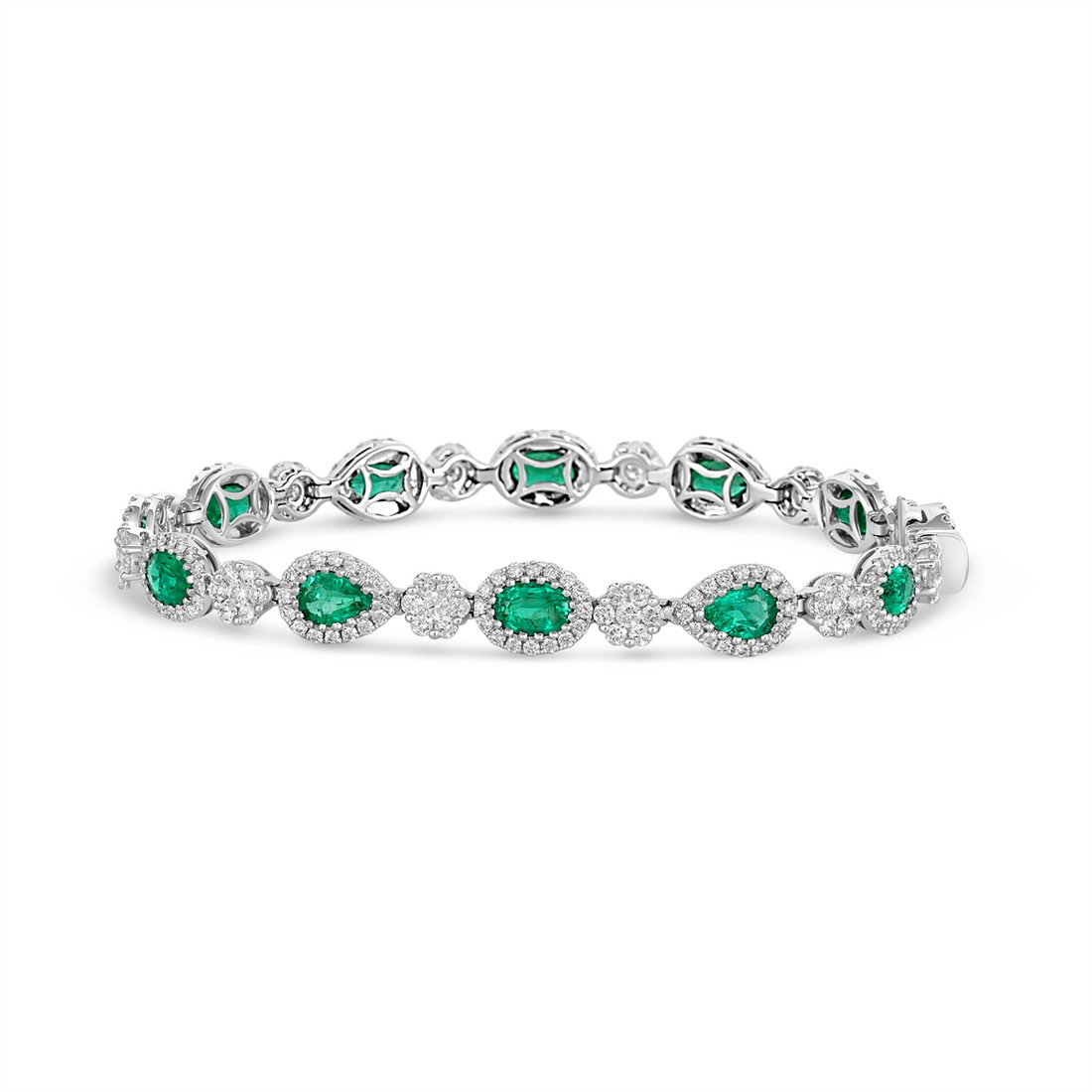 Bracelets Bracelets in White Gold containing Multi-gemstone, Diamond, Emerald 442666