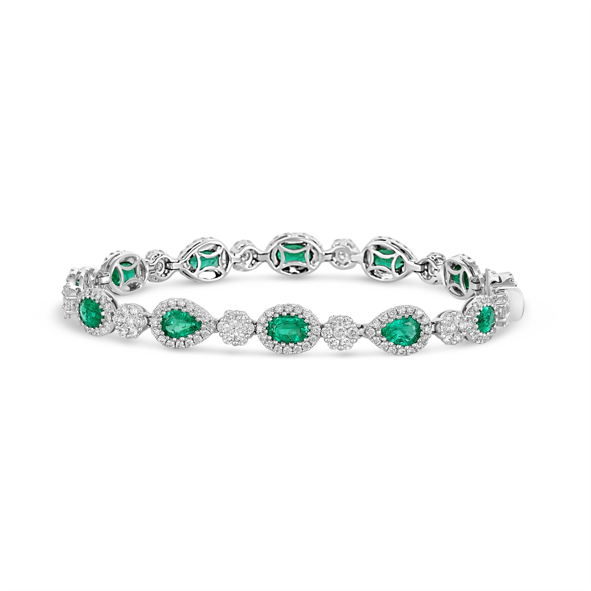 Bracelets Bracelets in White Gold containing Multi-gemstone, Diamond, Emerald 442666