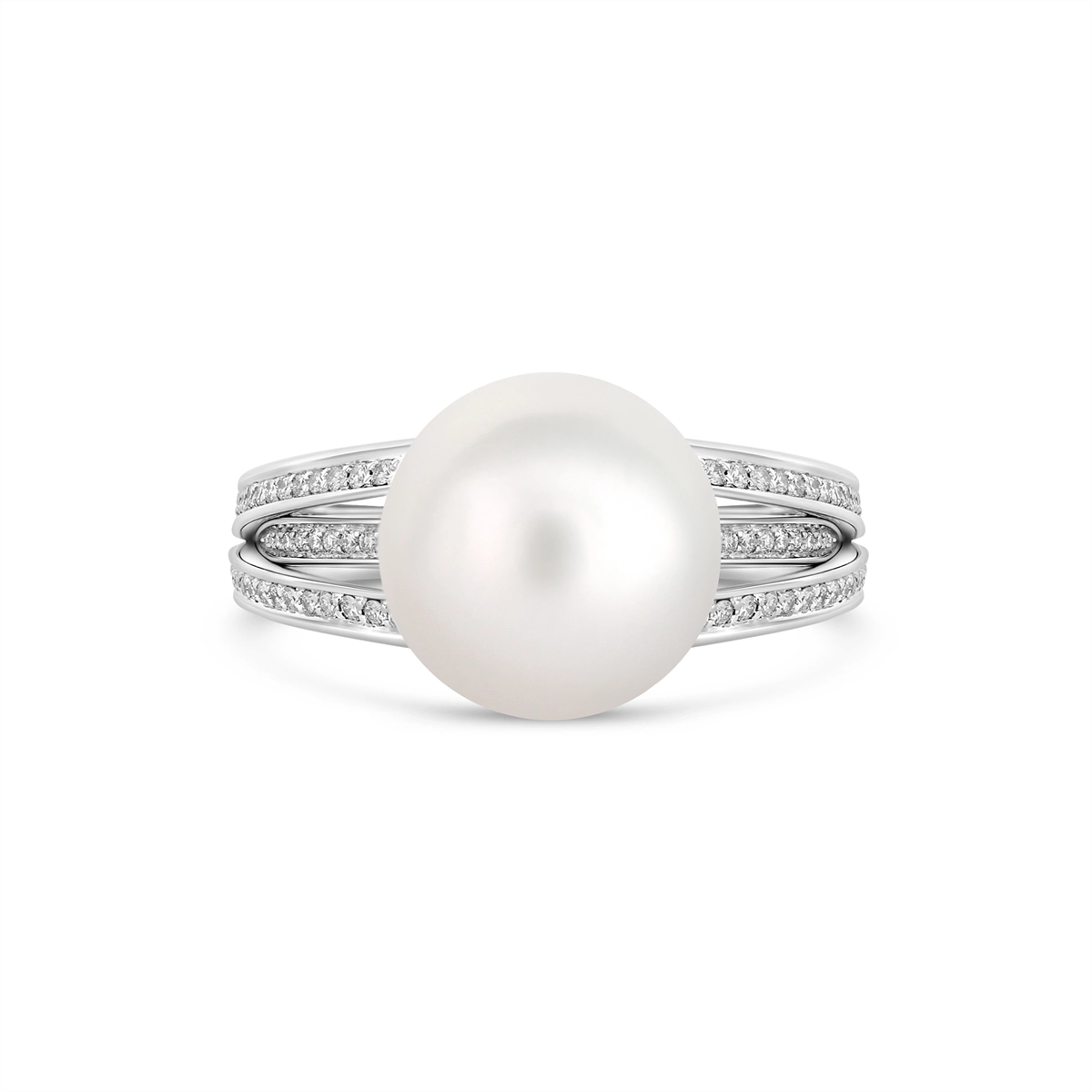 Mikimoto Rings in White Gold containing Multi-gemstone, Diamond, Pearl PRA693NDW65
