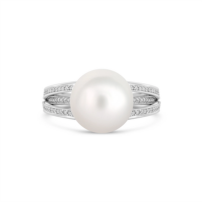Mikimoto Rings in White Gold containing Multi-gemstone, Diamond, Pearl PRA693NDW65