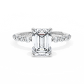 Tacori Engagement Rings in White Gold containing Diamond 2666 EC 9X6.5 W
