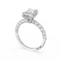 Tacori Engagement Rings in White Gold containing Diamond 2666 EC 9X6.5 W