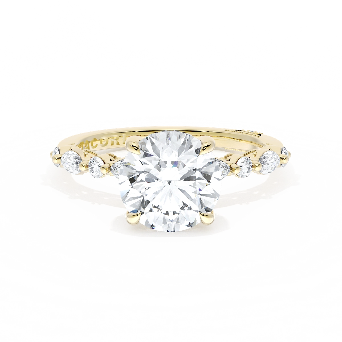 Tacori Engagement Rings in Yellow Gold containing Diamond 2728 2.2 RD 8.5 Y