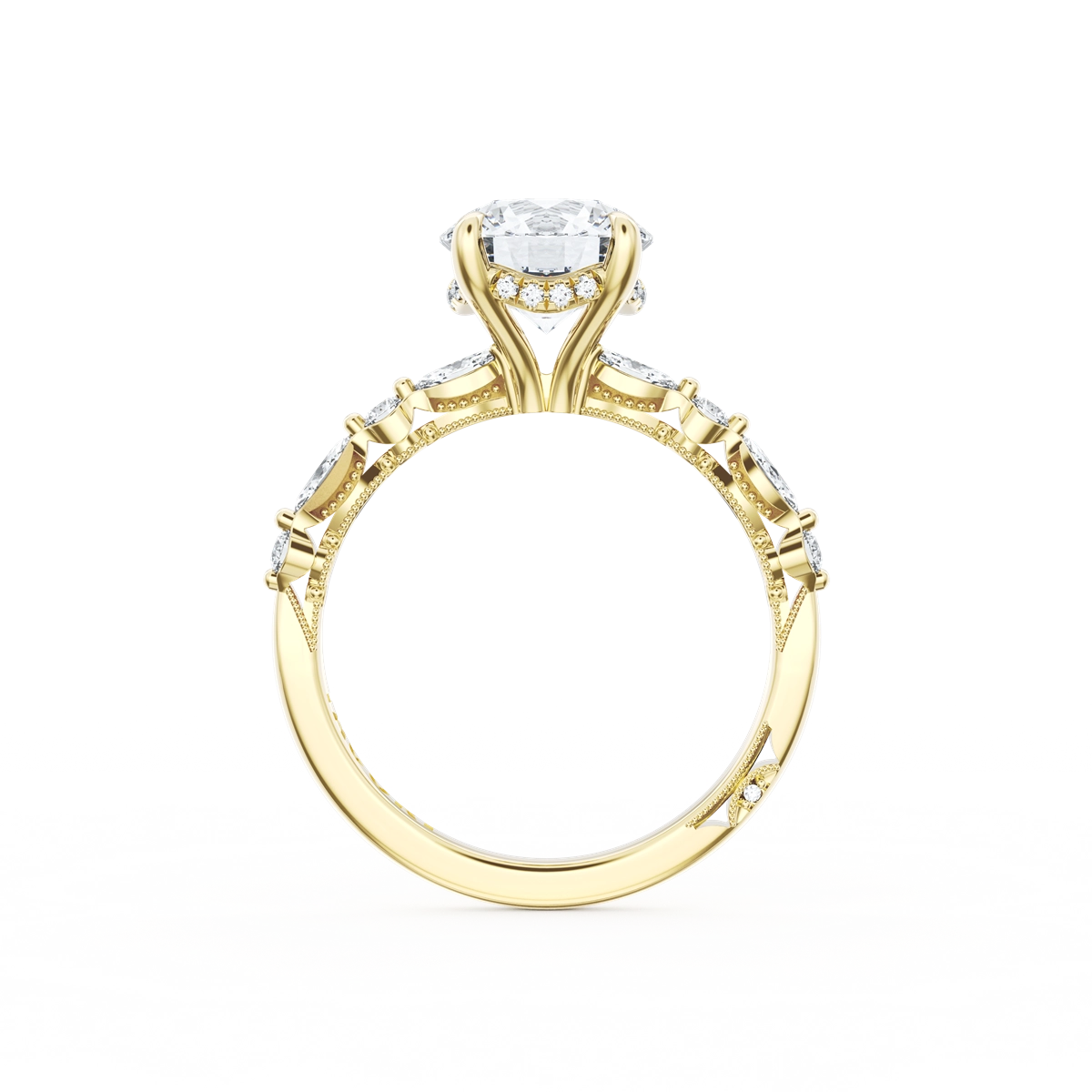 Tacori Engagement Rings in Yellow Gold containing Diamond 2728 2.2 RD 8.5 Y