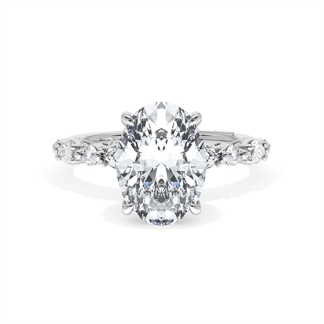 Tacori Engagement Rings in Platinum/Palladium containing Diamond 2728 2.8 OV 11.5X8