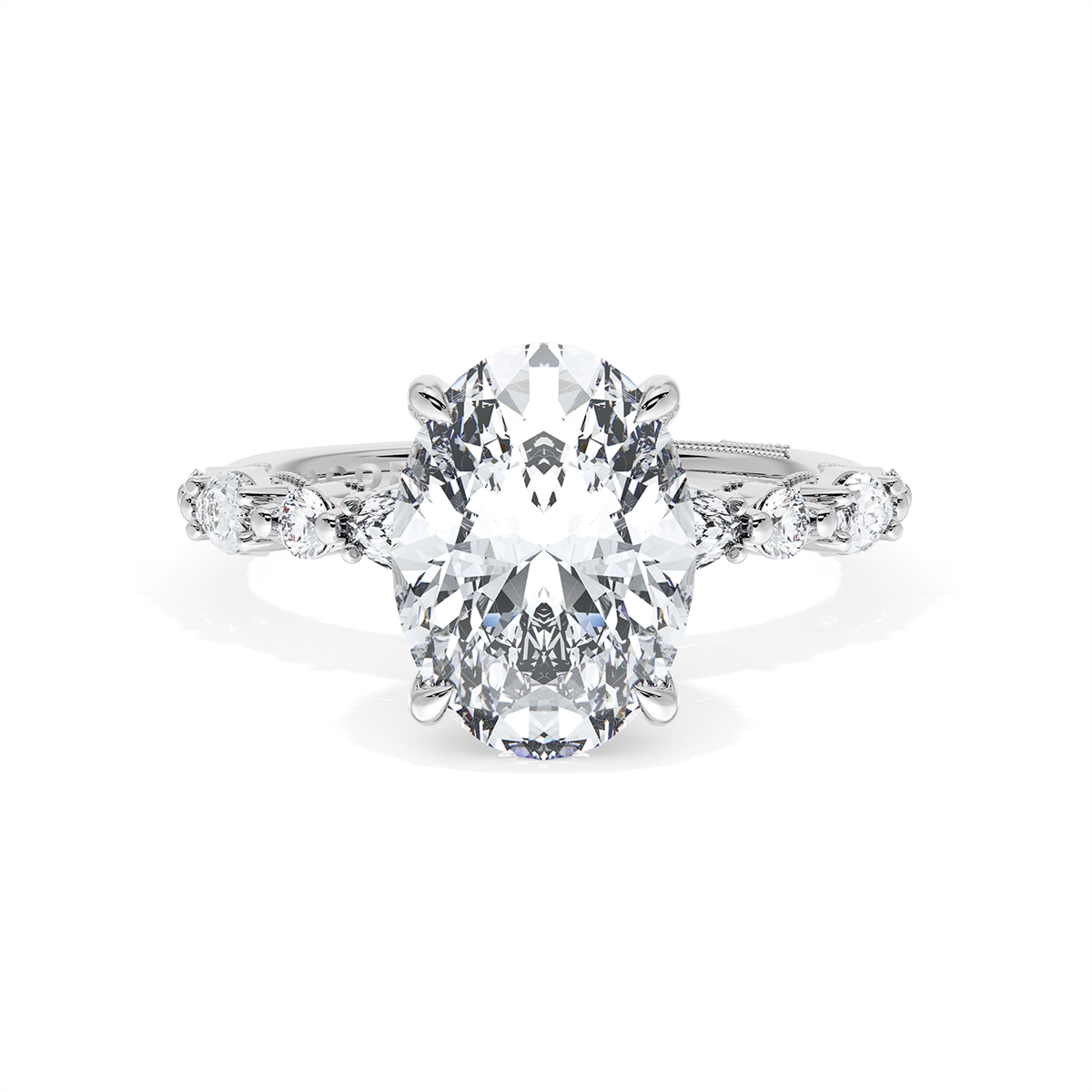 Tacori Engagement Rings in Platinum/Palladium containing Diamond 2728 2.8 OV 11.5X8