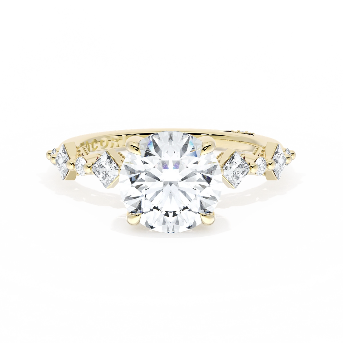 Tacori Engagement Rings in Yellow Gold containing Diamond 2729 3.7 RD 8.5 Y