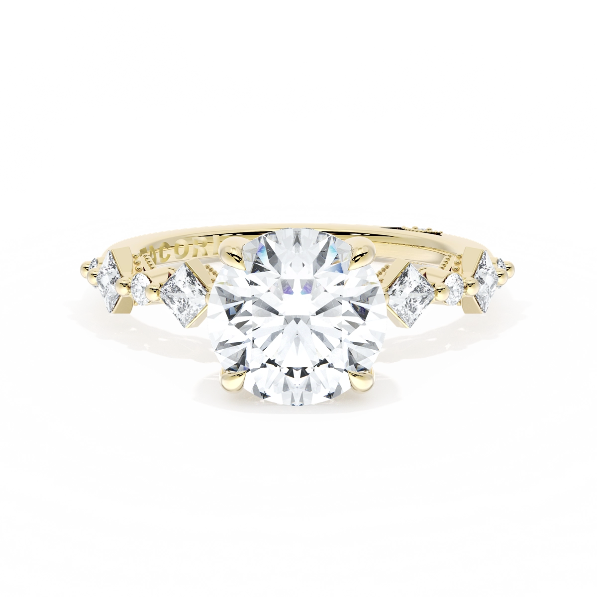 Tacori Engagement Rings in Yellow Gold containing Diamond 2729 3.7 RD 8.5 Y