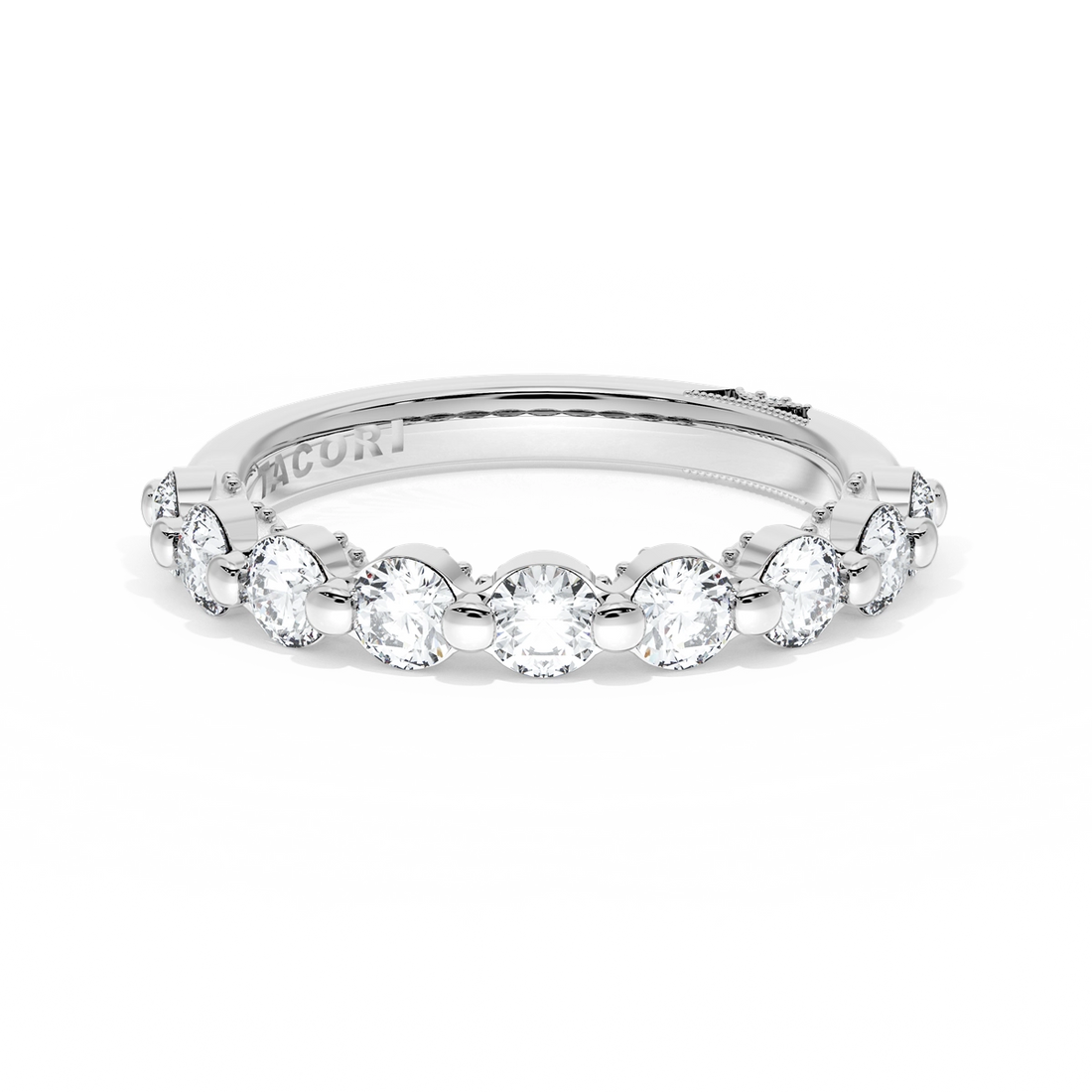 Tacori Wedding Rings in Platinum/Palladium containing Diamond 2666 3.4 B 1/2