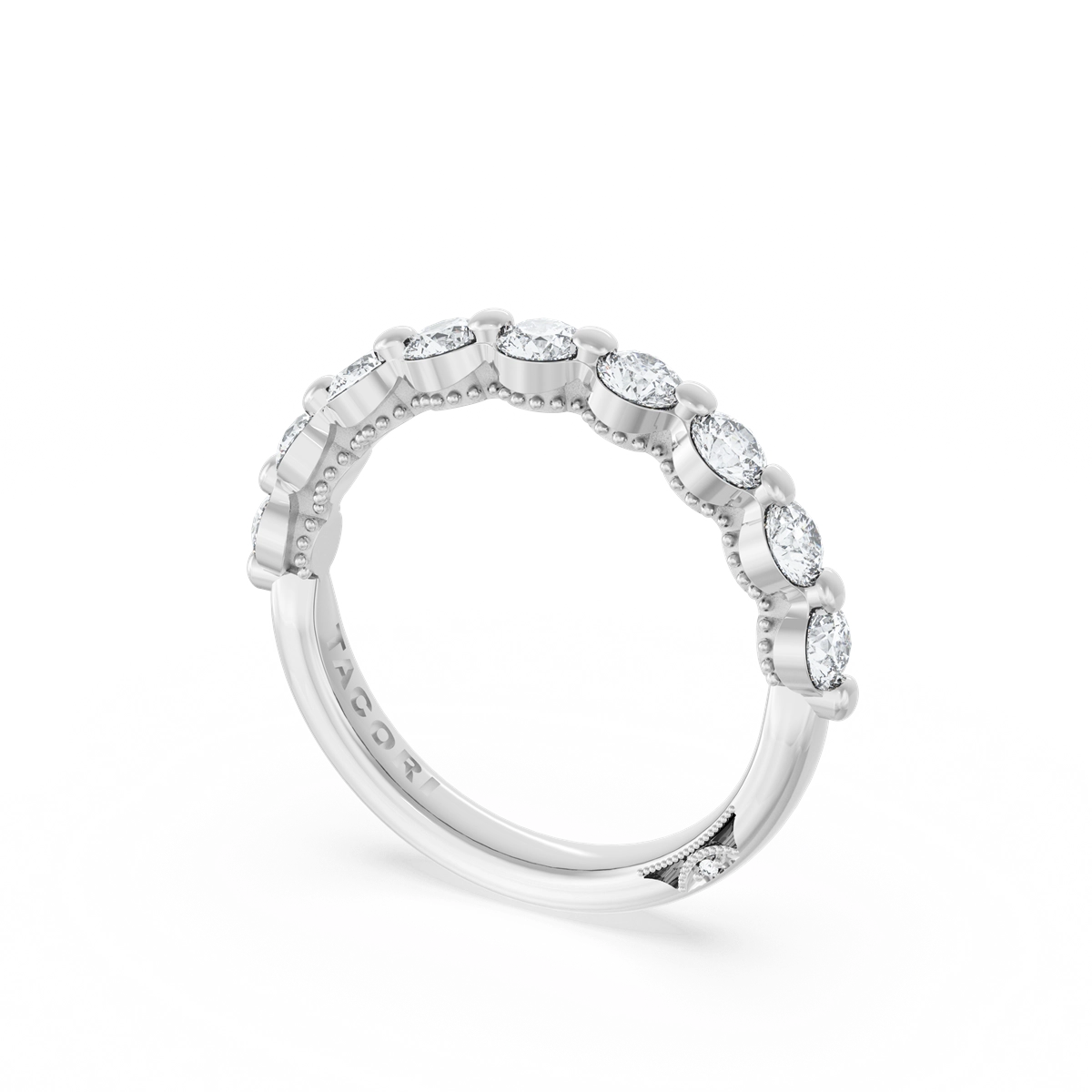 Tacori Wedding Rings in Platinum/Palladium containing Diamond 442690
