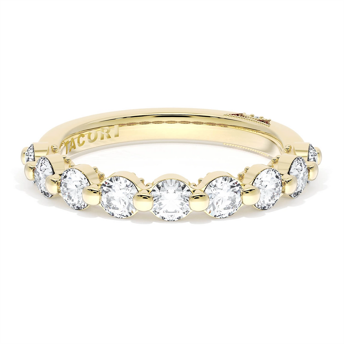 Tacori Wedding Rings in Yellow Gold containing Diamond 2666 3.4 B 1/2 Y