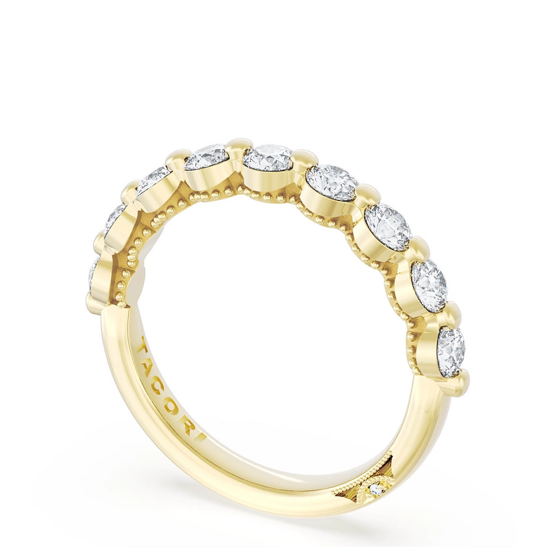 Tacori Wedding Rings in Yellow Gold containing Diamond 2666 3.4 B 1/2 Y