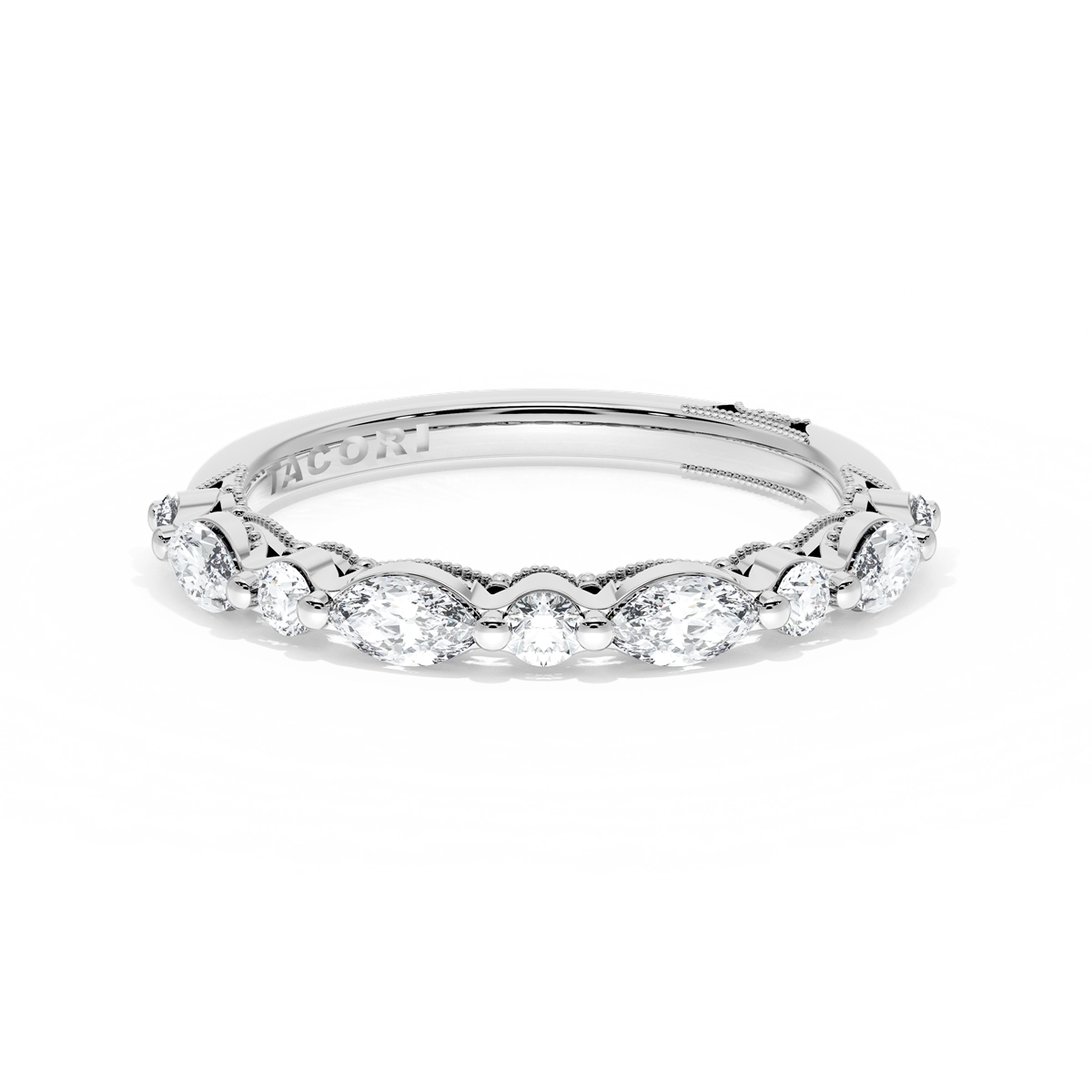 Tacori Wedding Rings in Platinum/Palladium containing Diamond 442695