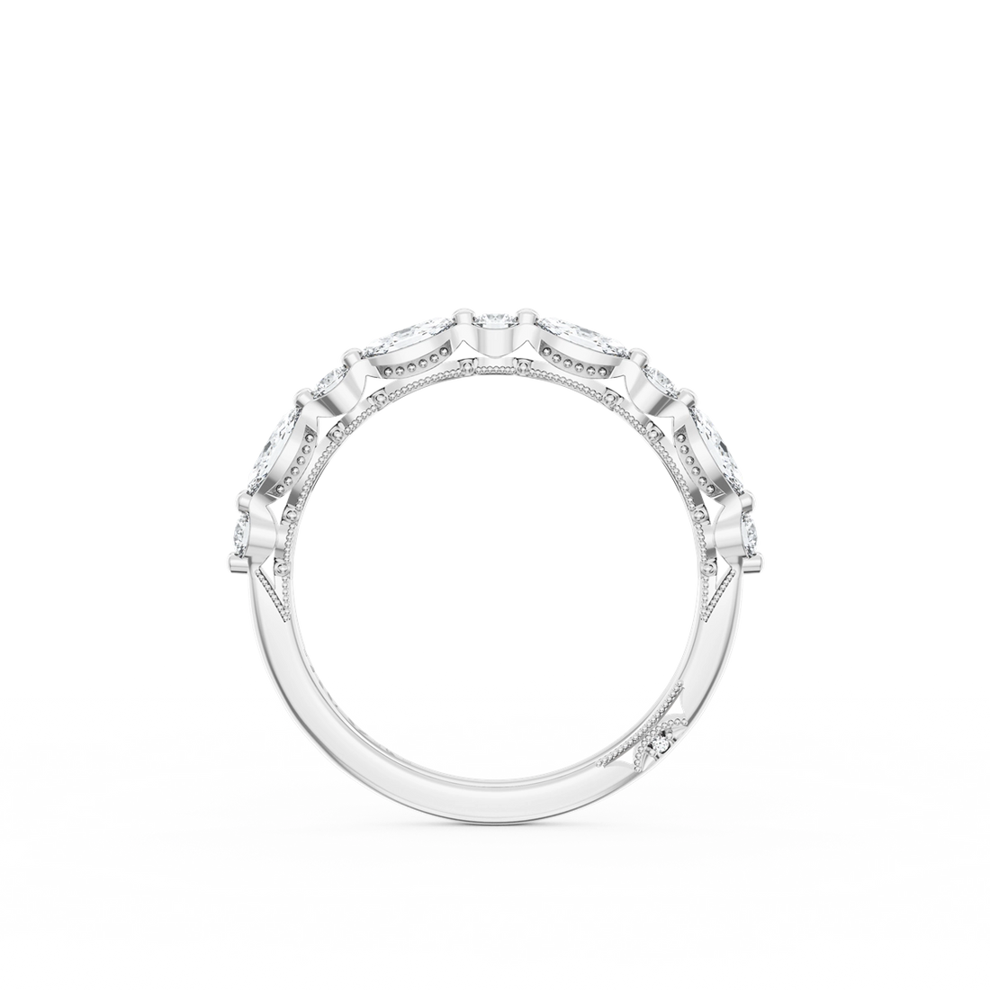 Tacori Wedding Rings in Platinum/Palladium containing Diamond 442695
