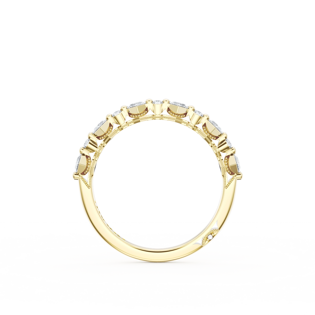 Tacori Wedding Rings in Yellow Gold containing Diamond 2729 3.7 B 1/2 Y