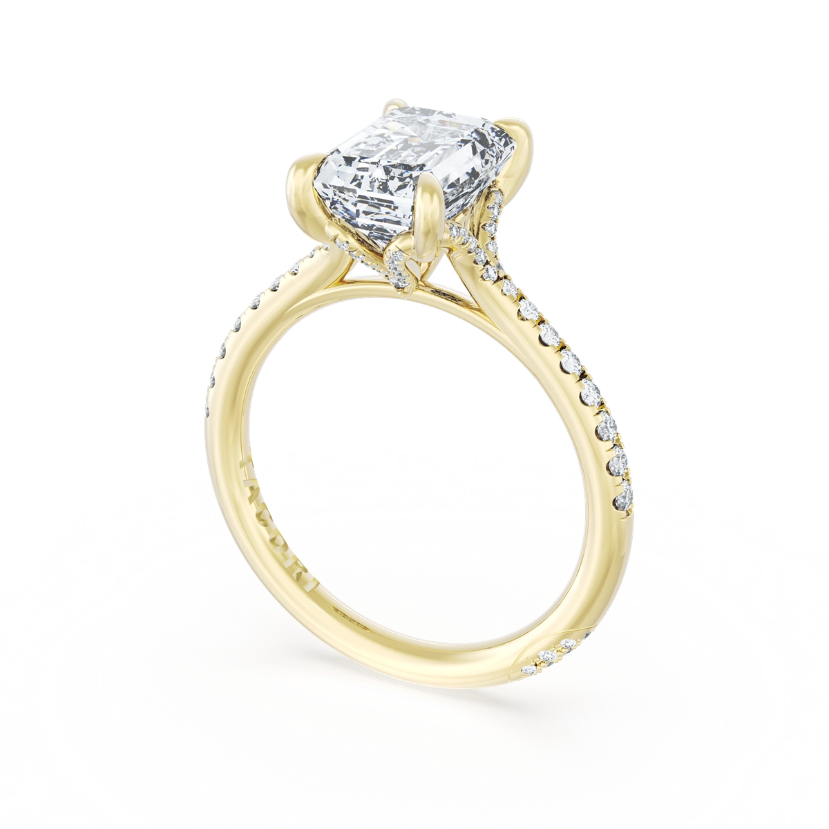 Tacori Engagement Rings in Yellow Gold containing Diamond HT 2585 EC 9.5X7 Y