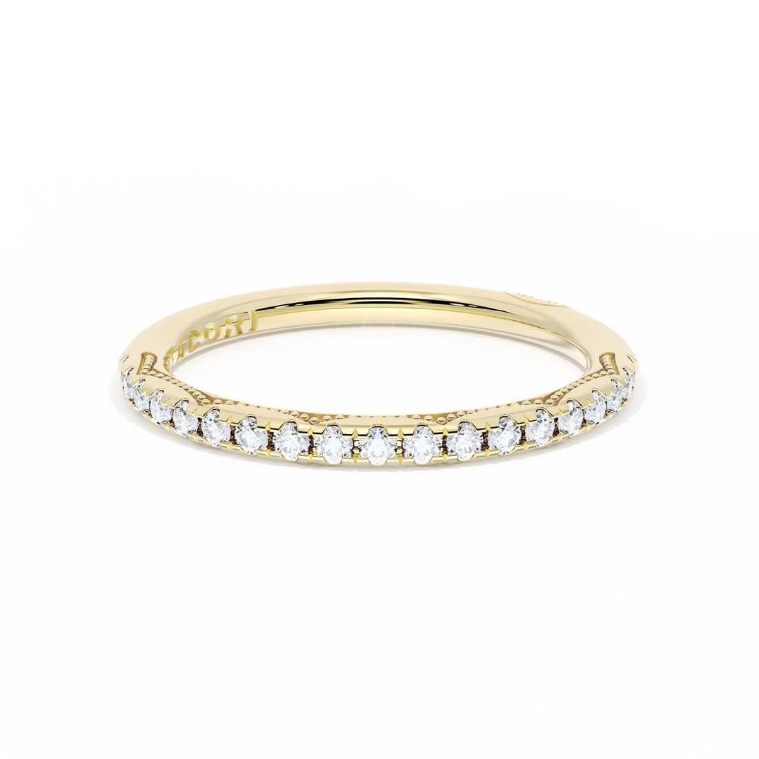 Tacori Wedding Rings in Yellow Gold containing Diamond HT 2586 B 1/2 Y