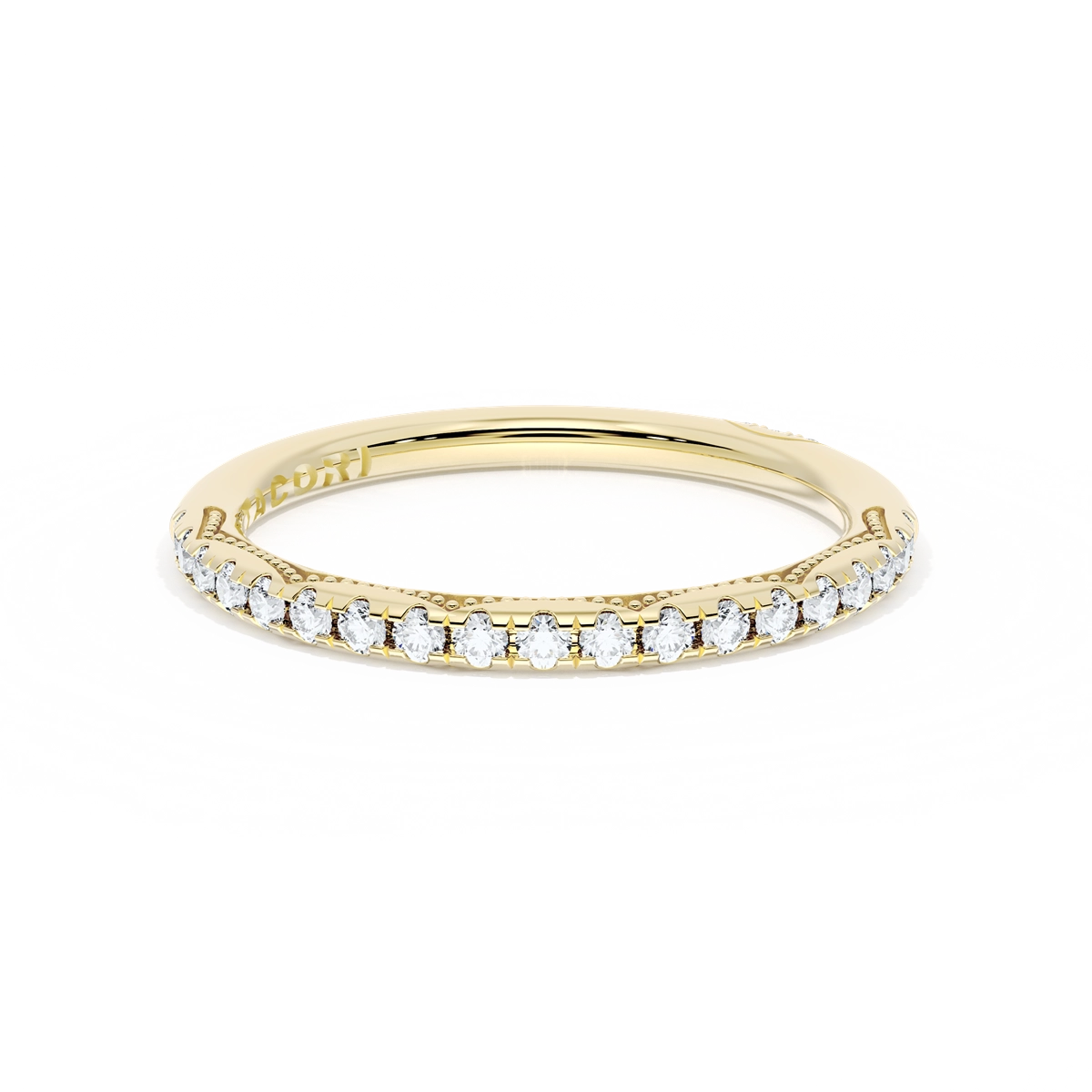 Tacori Wedding Rings in Yellow Gold containing Diamond HT 2586 B 1/2 Y