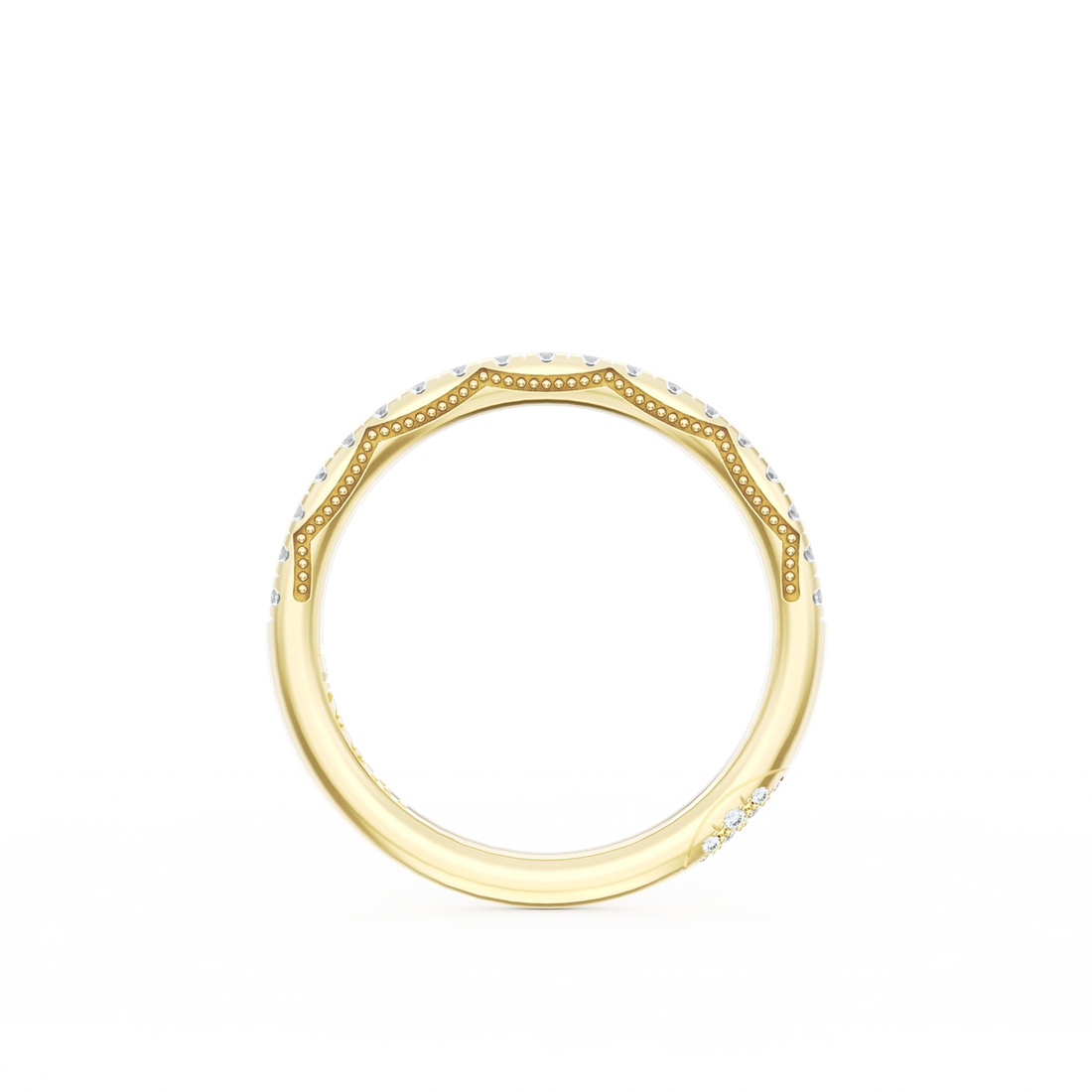 Tacori Wedding Rings in Yellow Gold containing Diamond HT 2586 B 1/2 Y