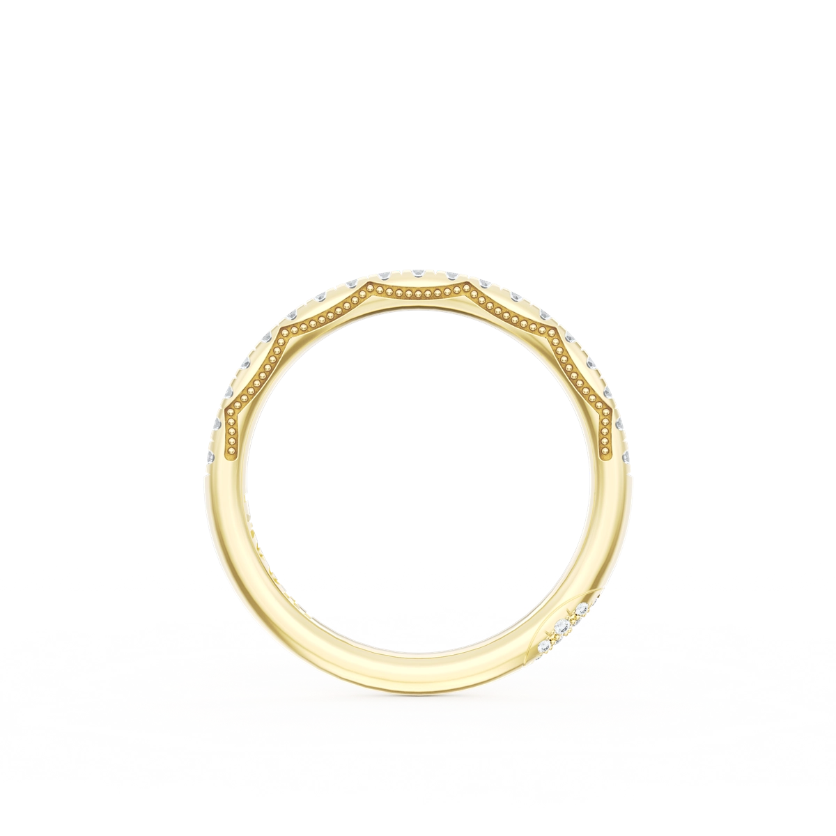 Tacori Wedding Rings in Yellow Gold containing Diamond HT 2586 B 1/2 Y