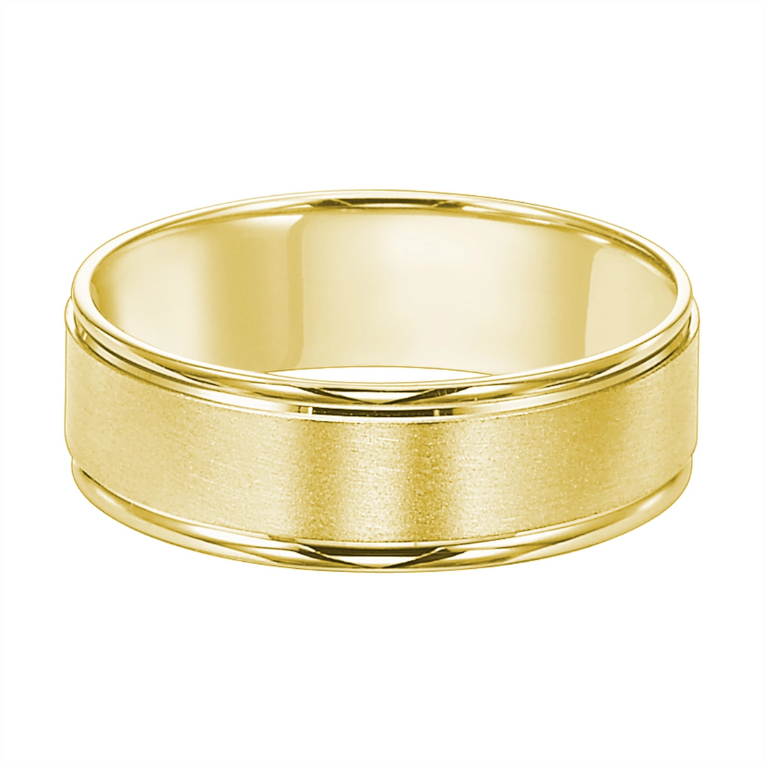 Mens Bands Engagement in Yellow Gold 444016