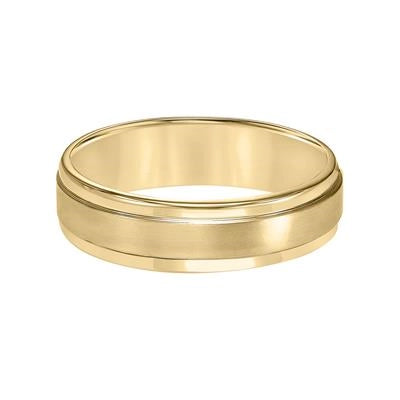 Mens Bands Wedding in Yellow Gold 444020