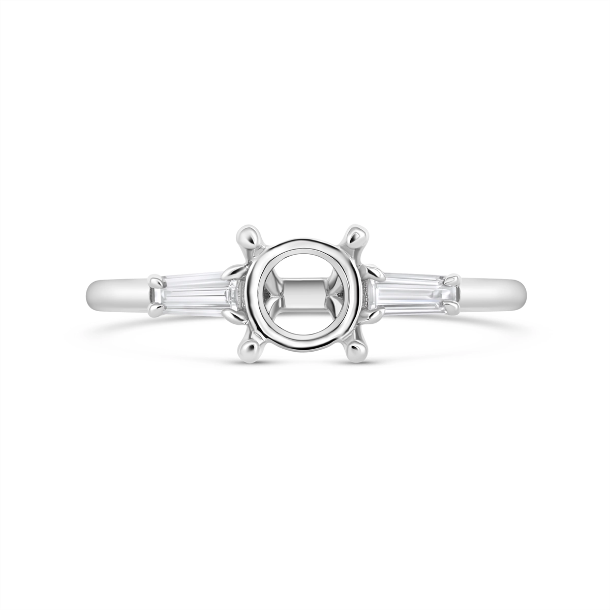 Engagement Collections Engagement Rings in White Gold containing Diamond R025240-RD