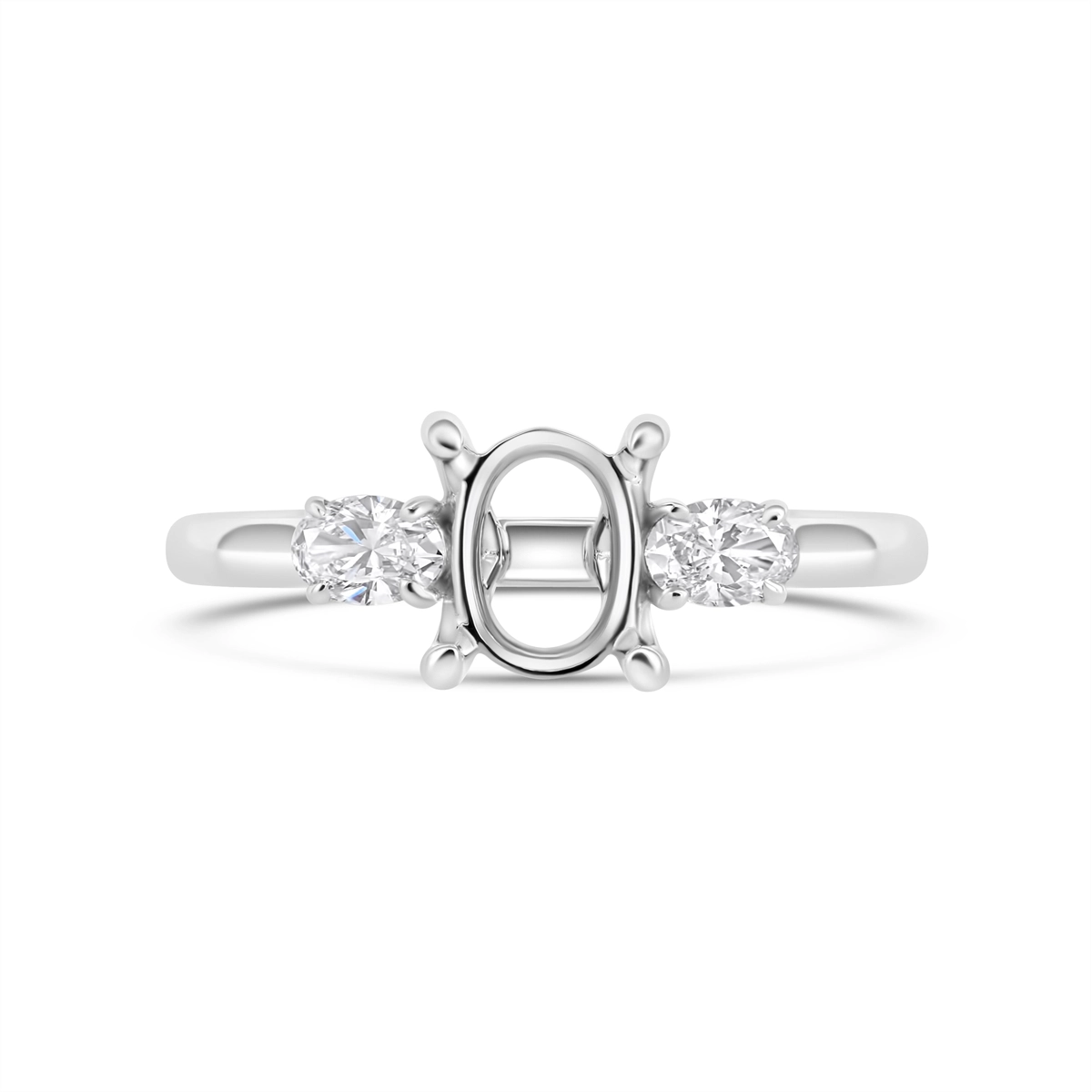 Engagement Collections Engagement Rings in White Gold containing Diamond R025249-OV
