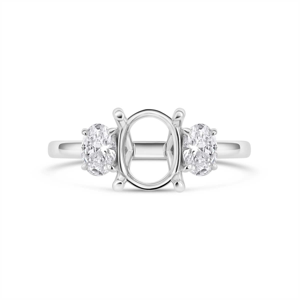 Engagement Collections Engagement Rings in White Gold containing Diamond R025246-OV