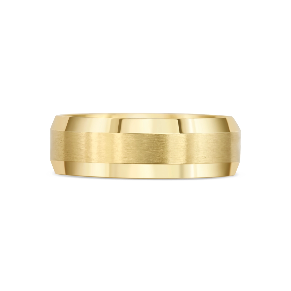 Mens Bands Engagement in Yellow Gold 444056