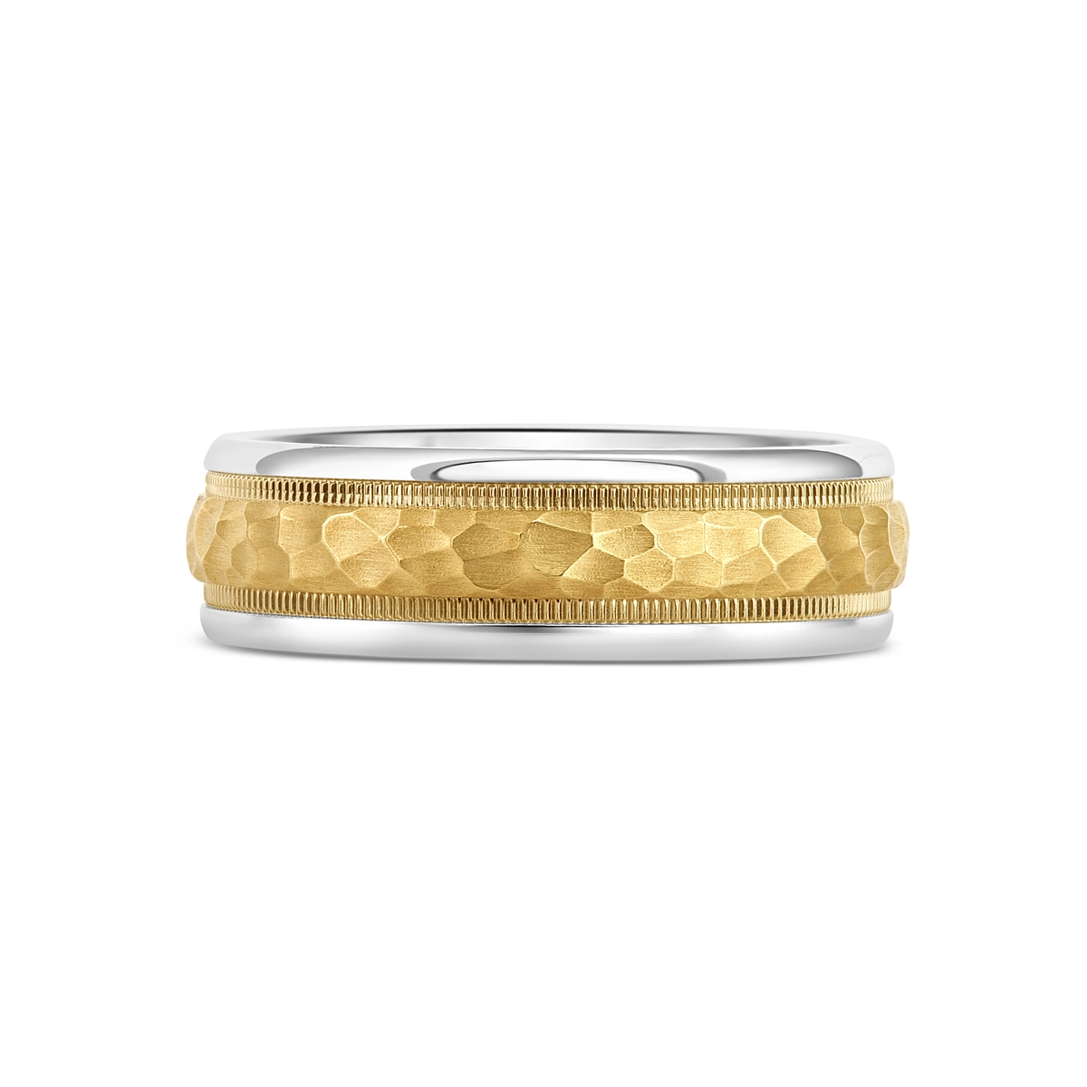 Mens Bands Engagement in Mixed Metals 444059