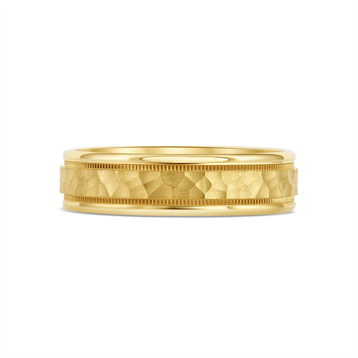 Mens Bands Engagement in Yellow Gold 444064