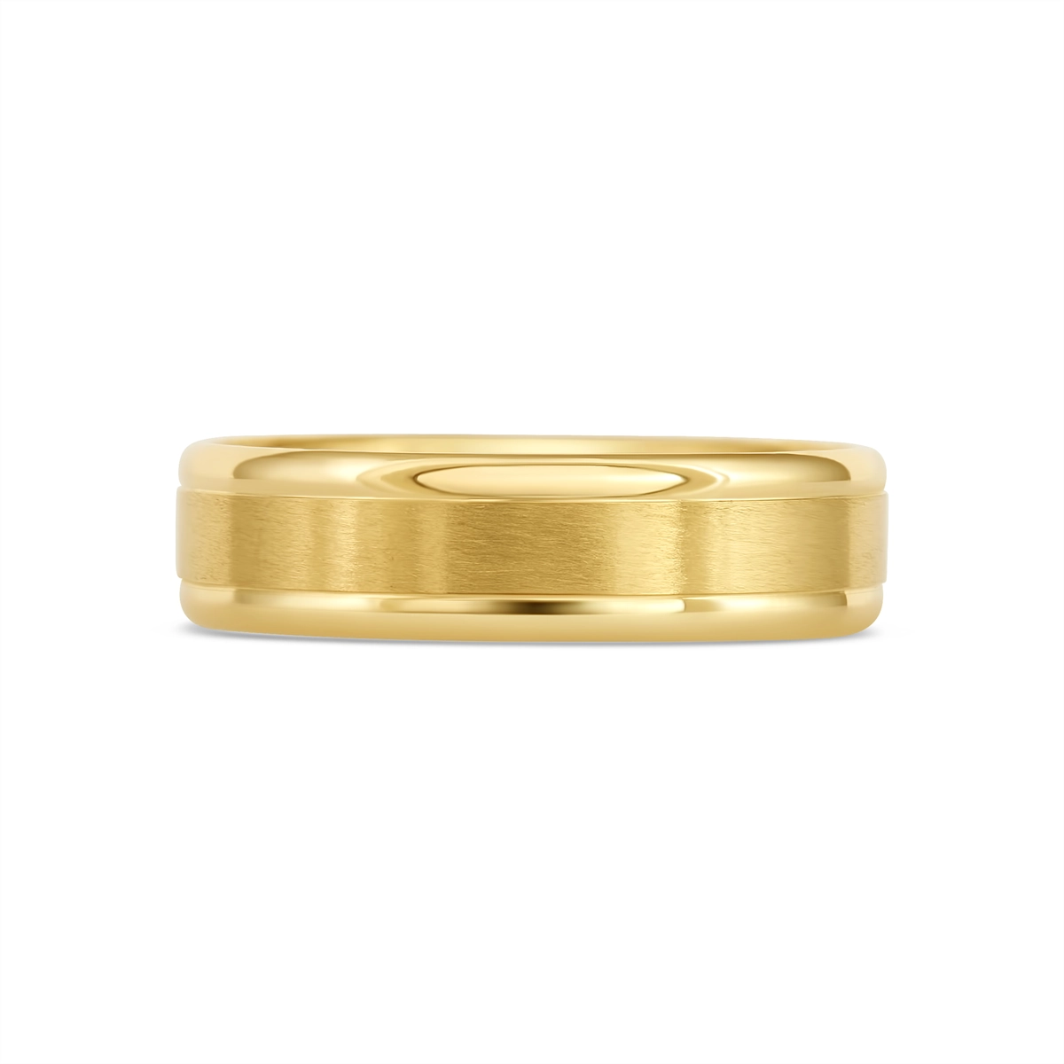 Mens Bands Engagement in Yellow Gold 444066