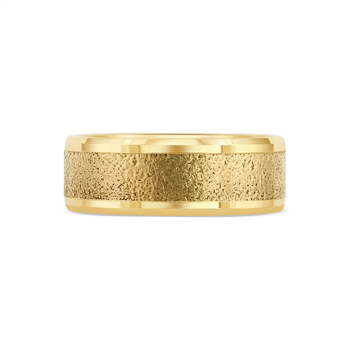 Mens Bands Engagement in Yellow Gold 444072