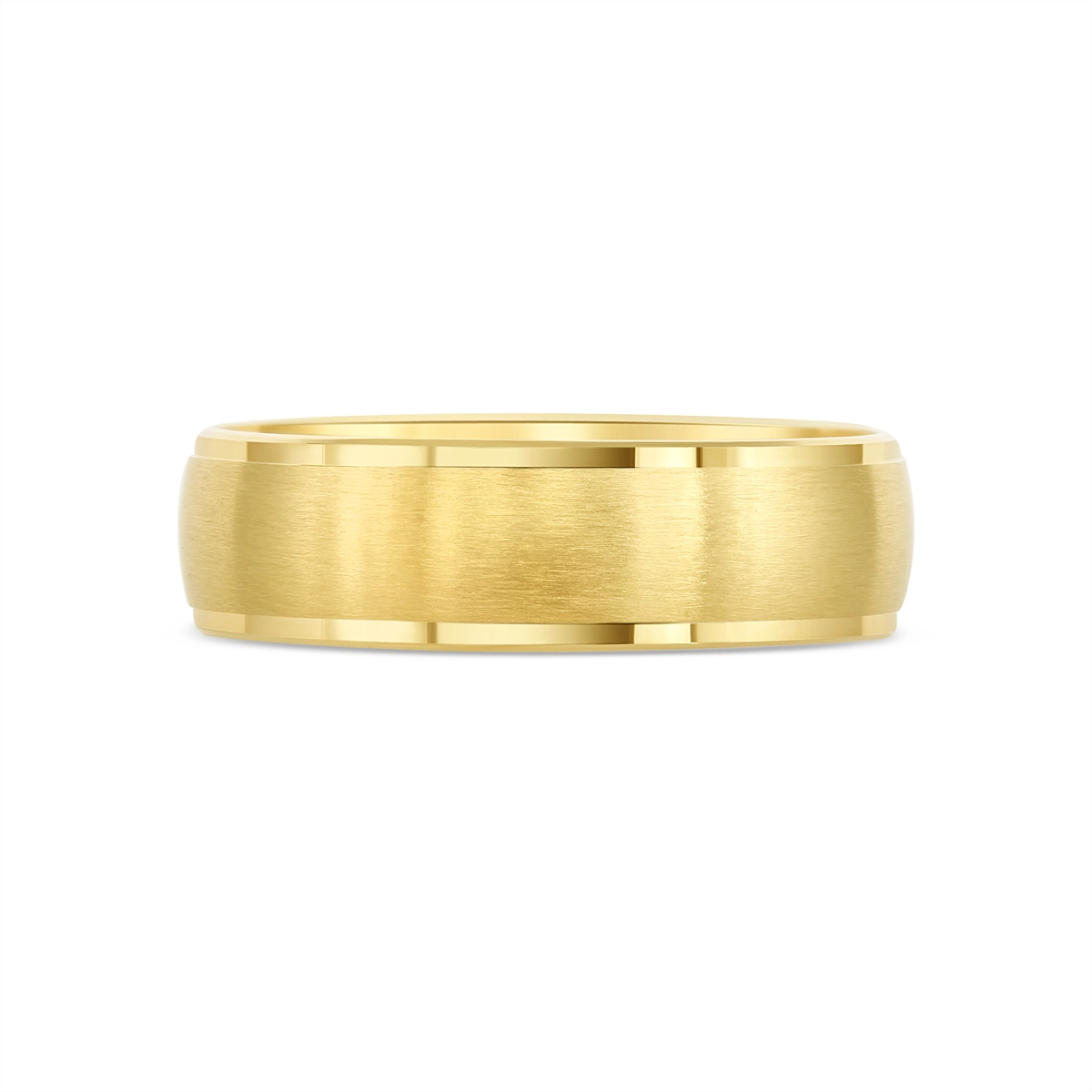 Mens Bands Engagement in Yellow Gold 444074