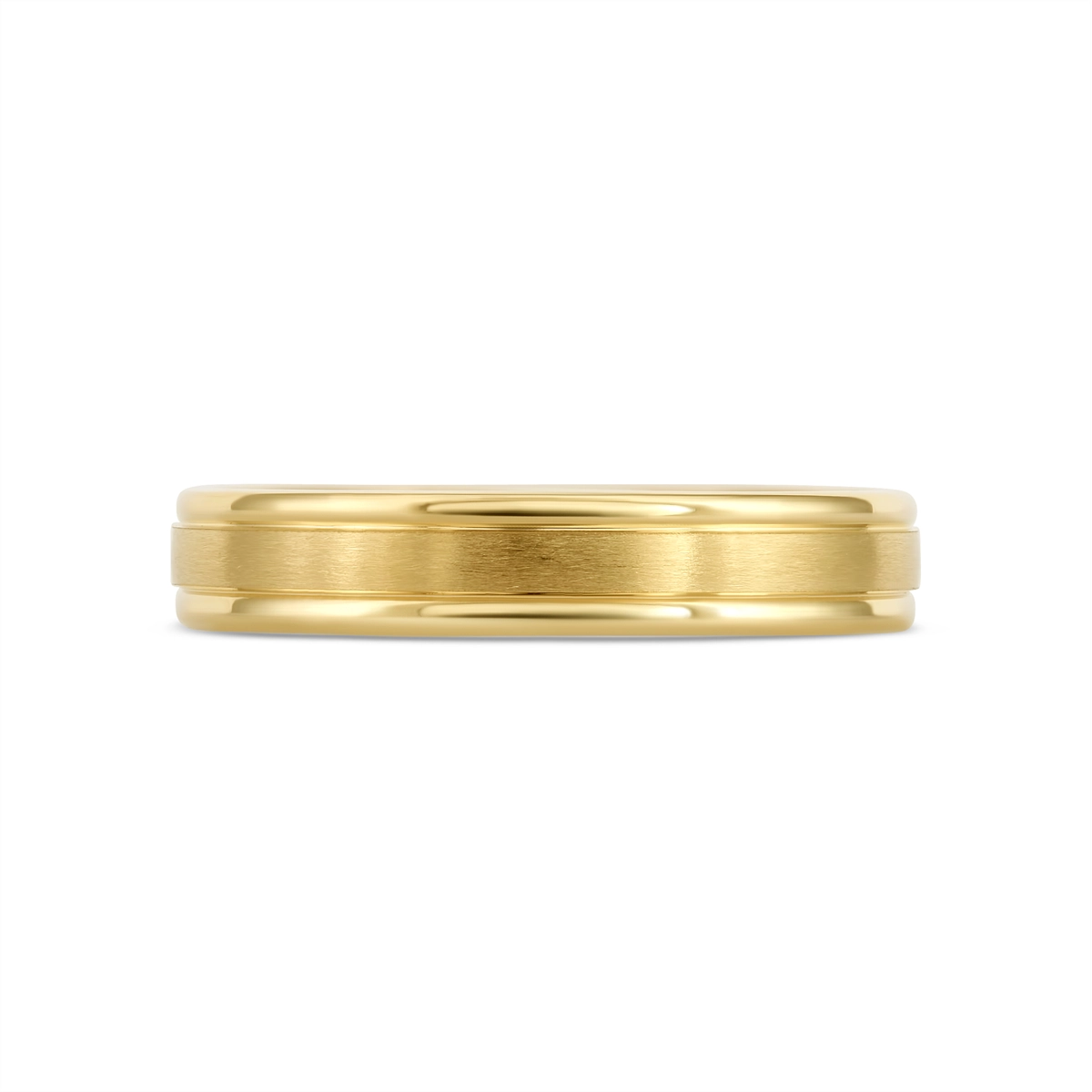Mens Bands Engagement in Yellow Gold 444075