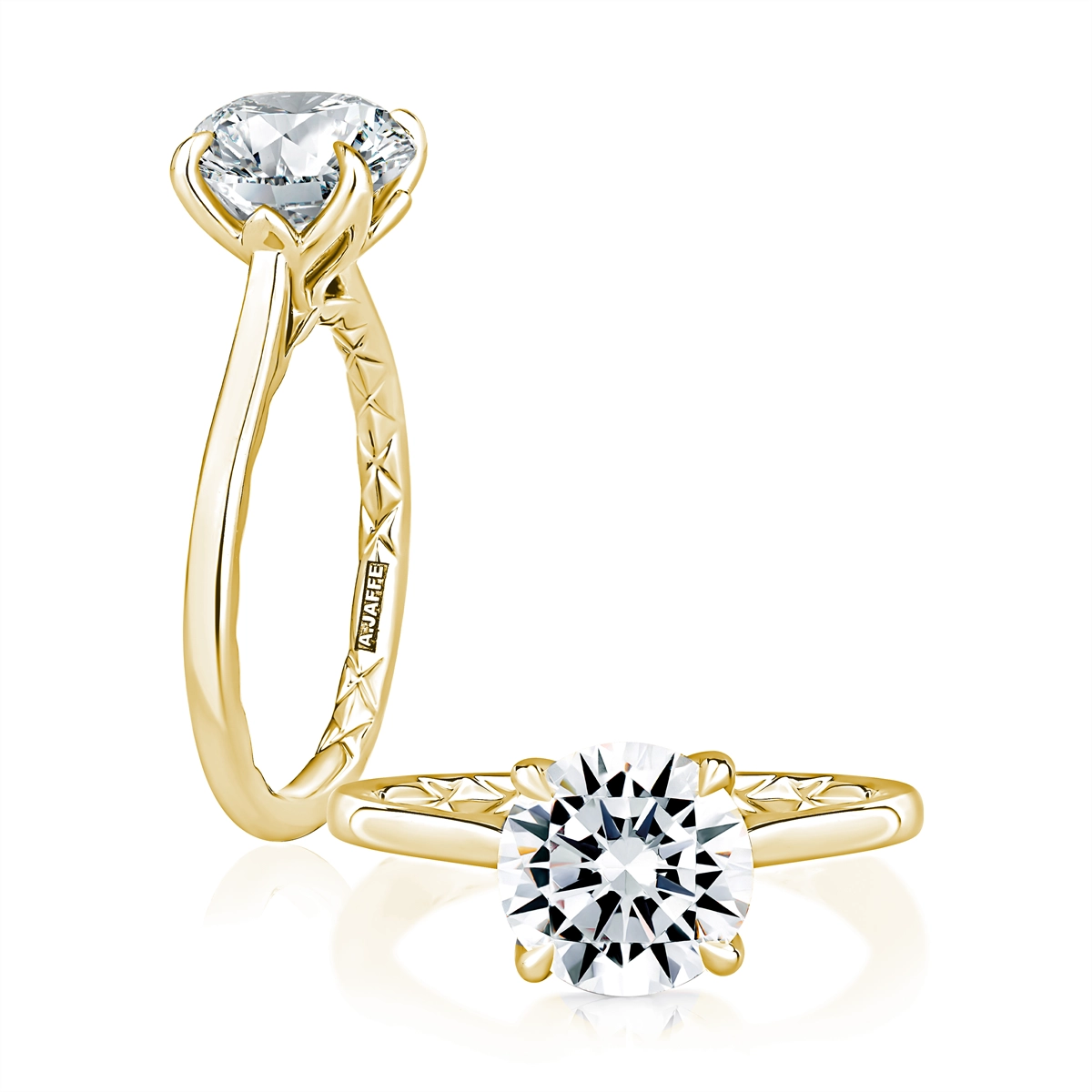 A. Jaffe Engagement Rings in Yellow Gold MECRD3411Q/200