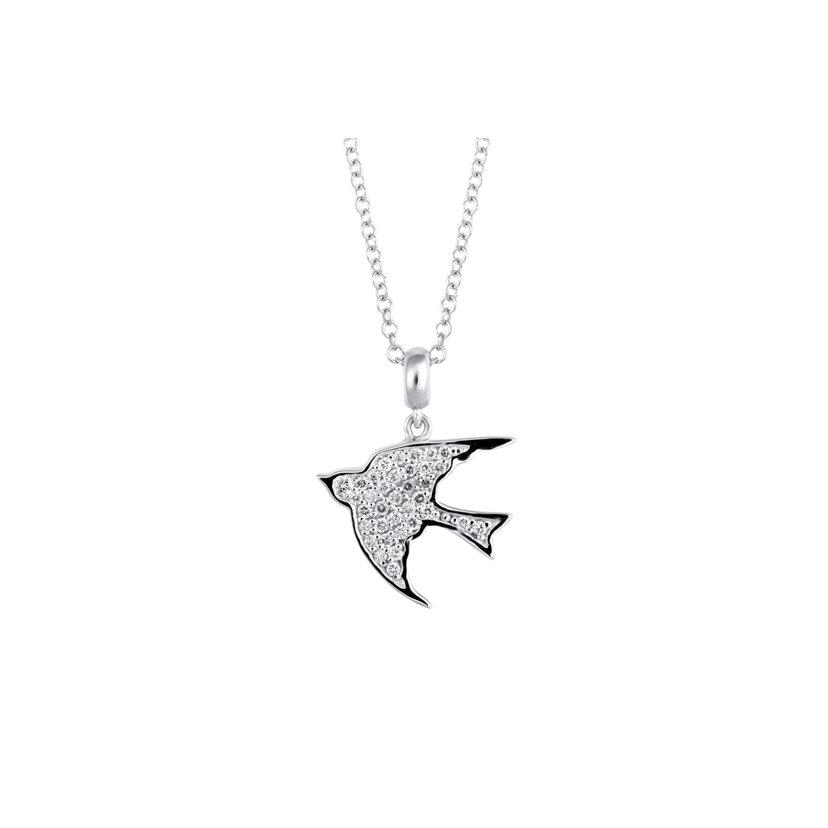 Necklaces Necklaces in White Gold containing Diamond 444131