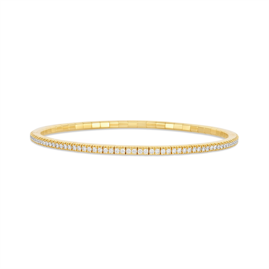 Extensible Bracelets in Yellow Gold containing Diamond BTE25DBOG-Y
