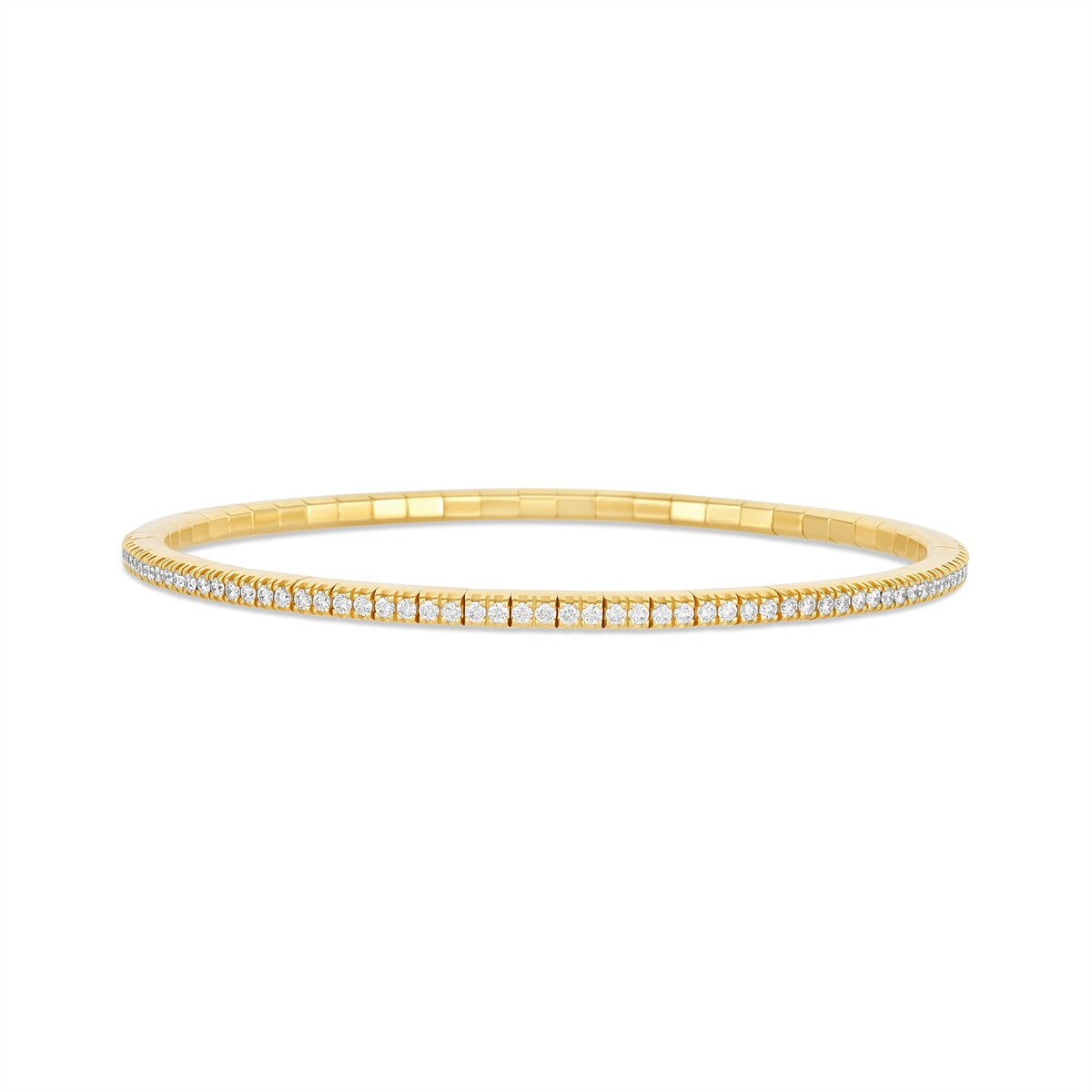 Extensible Bracelets in Yellow Gold containing Diamond BTE25DBOG-Y
