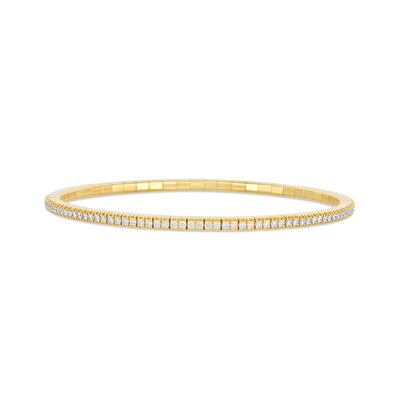 Extensible Bracelets in Yellow Gold containing Diamond BTE25DBOG-Y