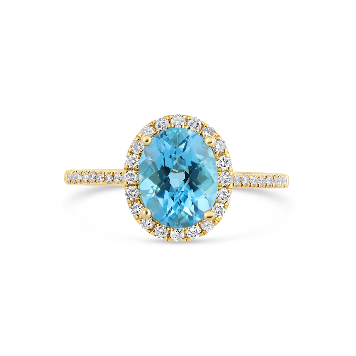 Rings Rings in Yellow Gold containing Blue topaz , Multi-gemstone, Diamond 444175
