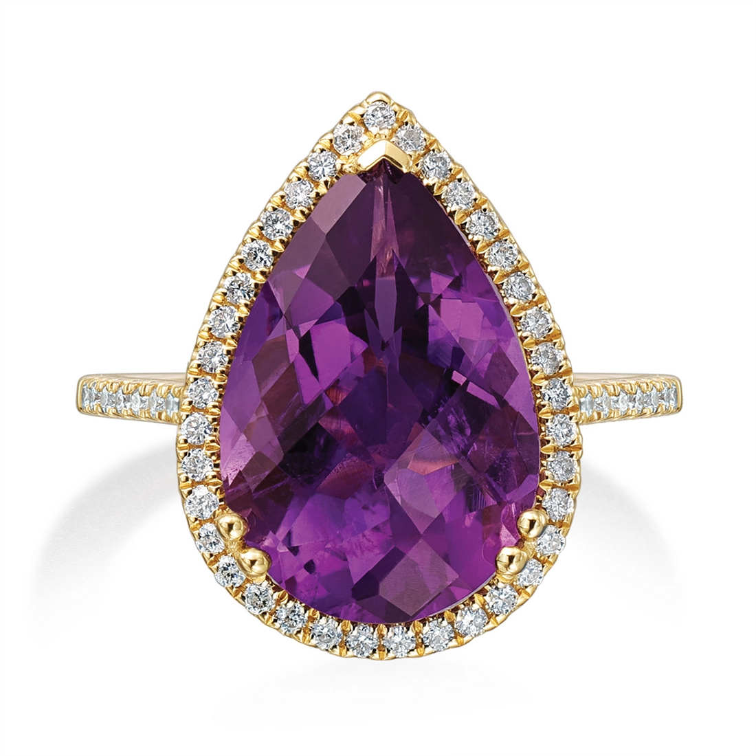 Rings Rings in Yellow Gold containing Amethyst, Multi-gemstone, Diamond 444181