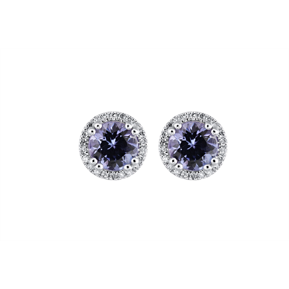 Earrings Earrings in White Gold containing Tanzanite, Multi-gemstone, Diamond 444215