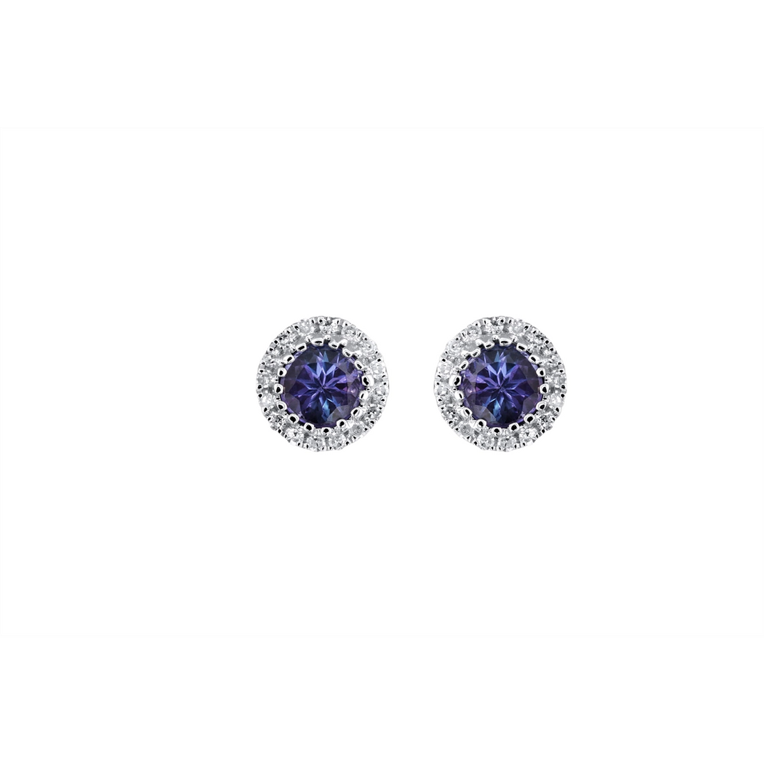 Earrings Earrings in White Gold containing Tanzanite, Multi-gemstone, Diamond 444224