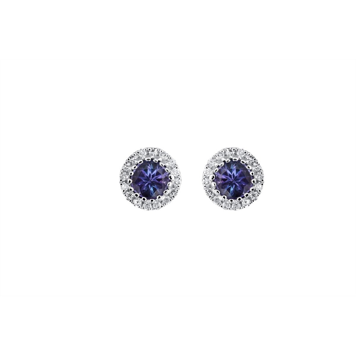 Earrings Earrings in White Gold containing Tanzanite, Multi-gemstone, Diamond 444224