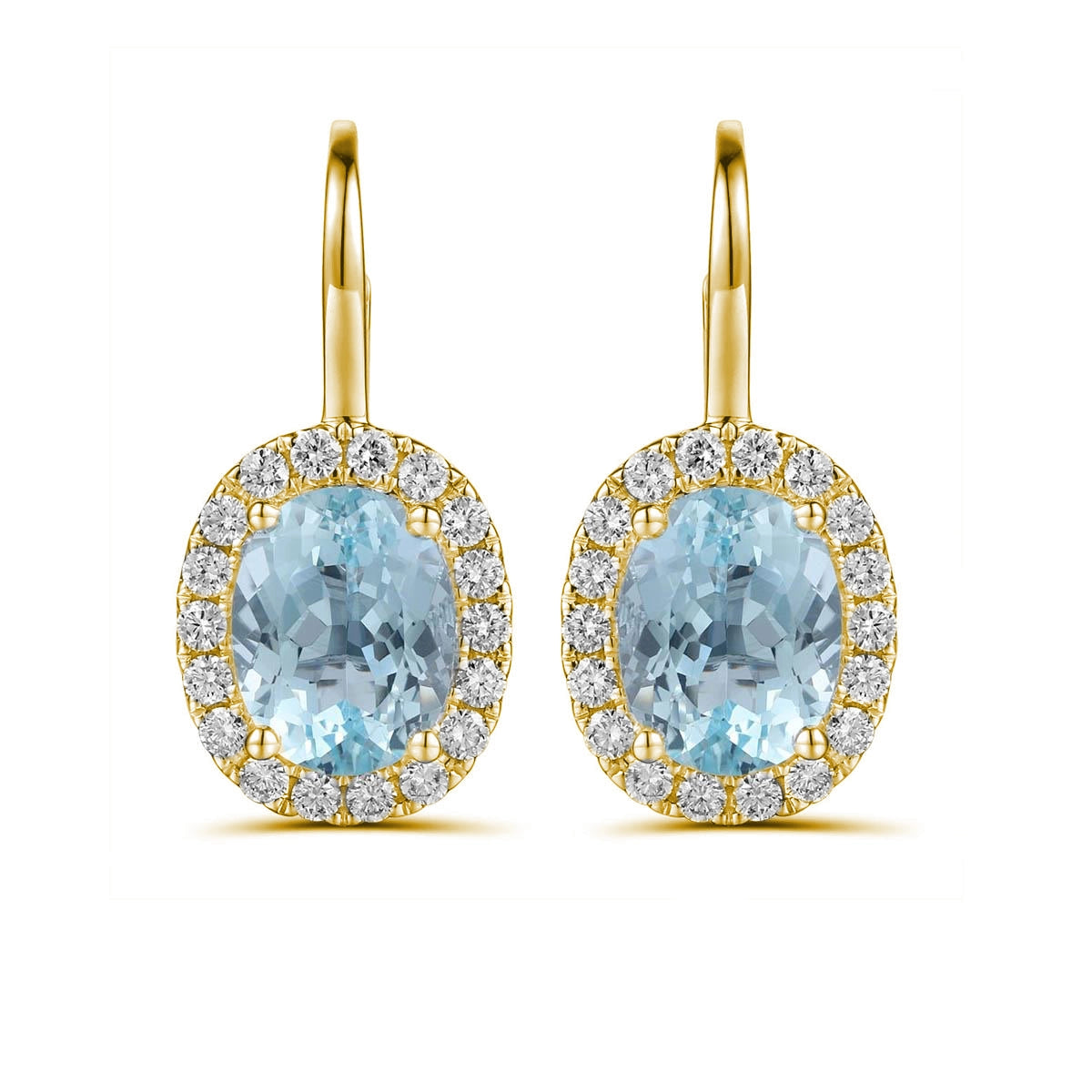 Earrings Earrings in Yellow Gold containing Multi-gemstone, Diamond, Emerald 444347