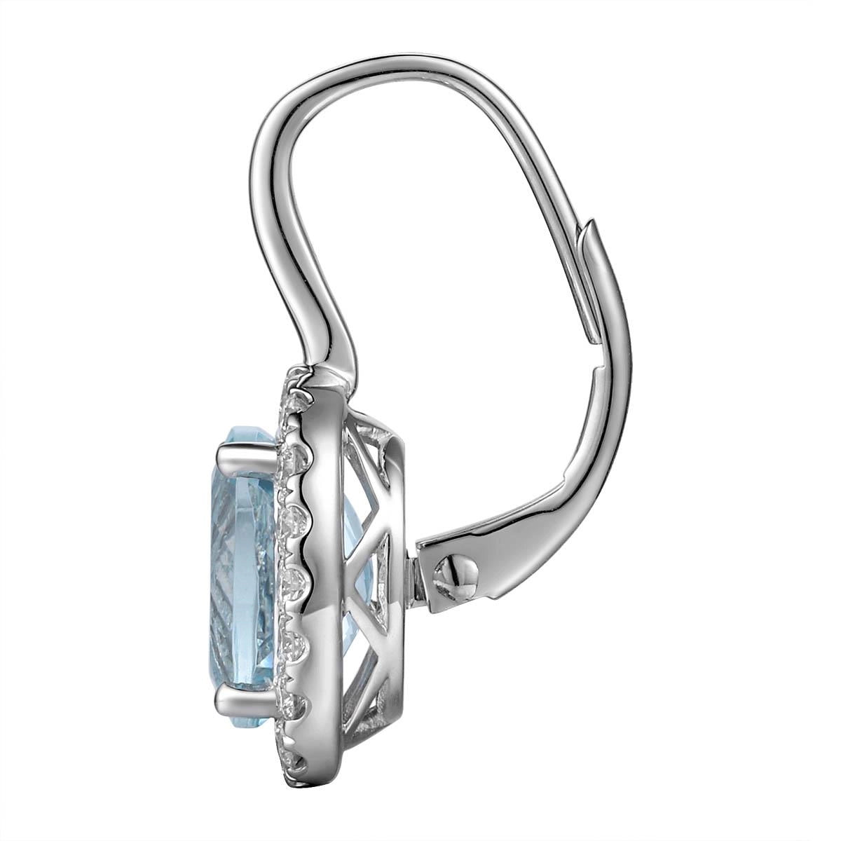 Earrings Earrings in White Gold containing Aquamarine, Multi-gemstone, Diamond 444352