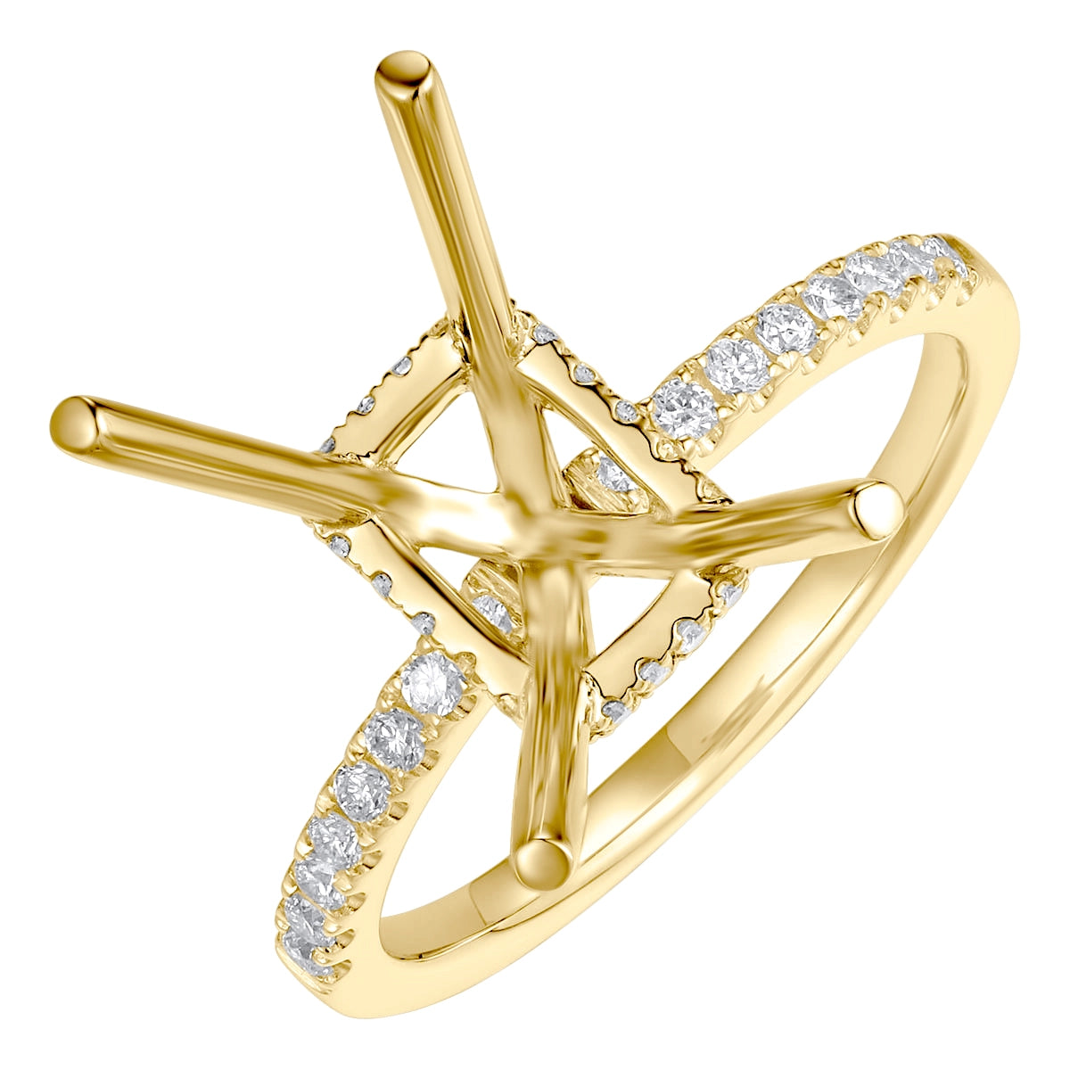 Engagement Collections Engagement Rings in Yellow Gold containing Diamond 444384