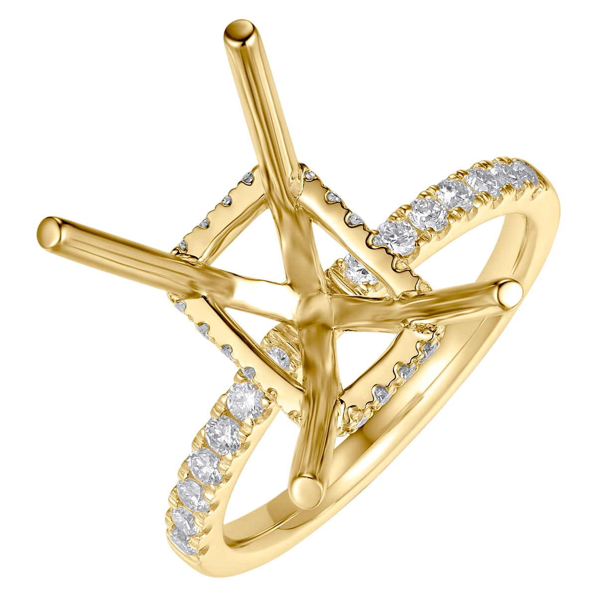 Engagement Collections Engagement Rings in Yellow Gold containing Diamond 444389